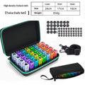 31-day Monthly Pill Organizer With 31 Compartments Waterproof Leather